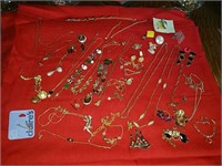 Costume jewelry collection includes bracelets,