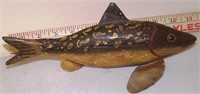 ANTIQUE FISH DECOY SIGNED BY MAKER