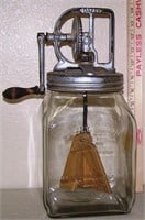 ONE GALLON DAZEY BUTTER CHURN WITH MATCHED TOP