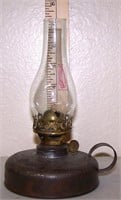 SMALL ANTIQUE TIN FINGER LAMP