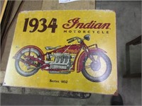 Sign - 1934 Indian Motorcycle