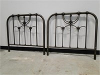 Pair of Metal Headboards - Twin Size Bed