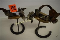 CONTEMPORARY SINGLE MOUNTED WESTERN SPURS WITH