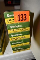 GROUP OF 100 ROUNDS REMINGTON CAL. 222 REM AMMO