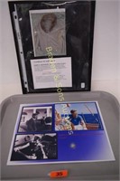 JFK MEMORABILIA INCLUDING A SCAPE OF ONE OF HIS A
