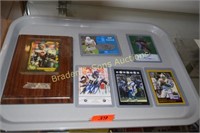 GROUP OF 6 AUTOGRAPHED FOOTBALL CARDS INCLUDING