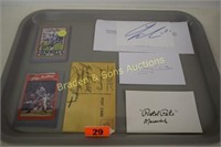 GROUP OF 6 PROFESSIONAL PRO ATHLETE AUTOGRAPHS