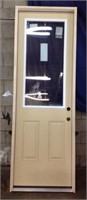 Exterior pre hung Fiberglass 1/2 Lite Door NEW