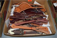 GROUP OF 20 NEW LEATHER SPUR STRAPS