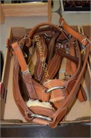 GROUP OF 4 NEW LEATHER HORSE HARNESSES