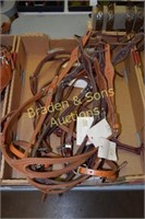 GROUP OF 6 NEW LEATHER HORSE BRIDLES