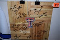 AUTOGRAPHED 12" X 12" TEXAS TECH SECTION OF GYM