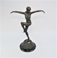 20" Bronze Art deco statue