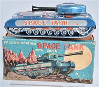 JAPAN Tin Friction SPACE TANK X-4 w/BOX