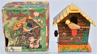 JAPAN Tin Windup SINGING BIRD w/BOX
