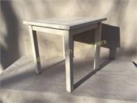 Small Wood White Paint Table
