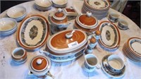 Dinnerware and servingware set. Goebel porcelain