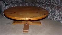 Round Pine Coffee Table