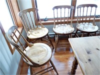 Set of 8 Gunstock Chairs