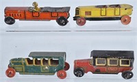 4- GERMAN PENNY TOY VEHICLES