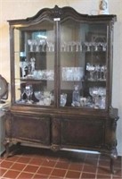 China Cabinet. Glass and wood. Appears to be