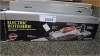 Electric rotisserie + indoor electric grill (both
