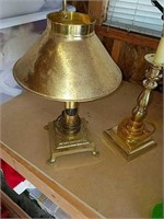 Brass finish lamps range in size from 14 inches