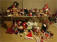 huge lot of assorted Christmas decor, including