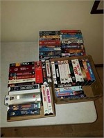 Over 50 vintage VHS movies including titles like