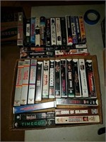 37 vintage VHS movies including action, comedy,