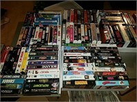 109 VHS movies assorted titles Plus 5 DVD movies