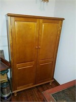 Wooden cabinet this measures about 55 inches tall