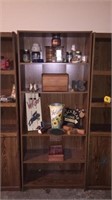Wood look book case with five shelves in storage
