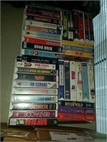 78 vintage VHS movies plus numerous empty VHS