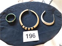 Monet & brass necklaces - bangle bracelet