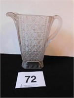 Block and Star 9" water pitcher, also