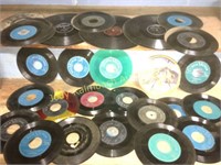 Huge lot of 45s & 78 records