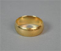 GENTS WIDE GOLD WEDDING BAND