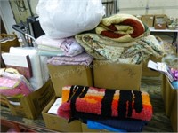 6 boxes misc. textile items