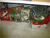 Lot of Christmas items under table