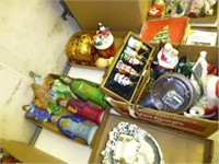 9 boxes Christmas items