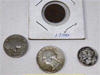 Four Old Collectible Coins