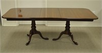 ETHAN ALLEN DINING TABLE WITH AS-IS SURFACE