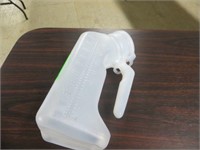 Plastic Urinal Bottle w/Lid - Qty. 18