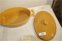 Gold Oven Ware With Lid, Oven To Table