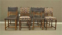 COMPLEMENTING SET (8) JACOBEAN-STYLE SIDE CHAIRS