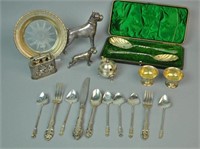(19) PIECE SILVER & SILVERPLATE GROUP