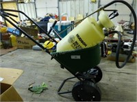 Lawn spreader - sprayer - air pump