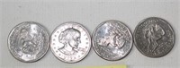 Four Susan B Anthony $1.00 Coins 2-1979P, 2-1979S