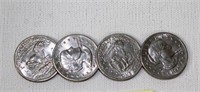 Four Susan B Anthony $1.00 Coins All 1979P